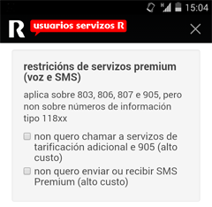 app de R restricciones premium
