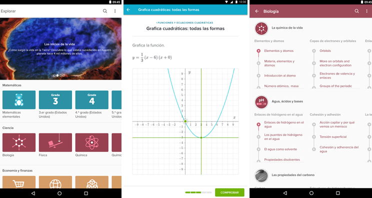 Apps para hacer los deberes Khan Academy