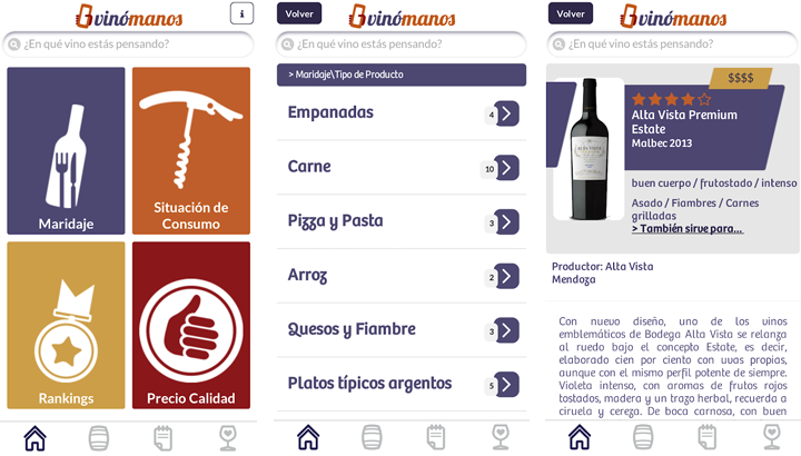 Apps de vinos Vinomanos