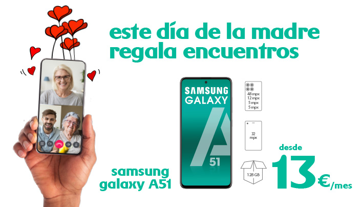 Planes para celebrar en casa el Día de la Madre Samsung Galaxy A51
