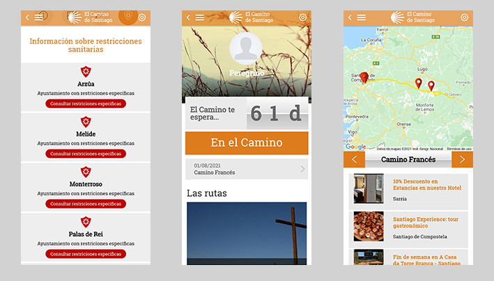 App Camino de Santiago en Galicia