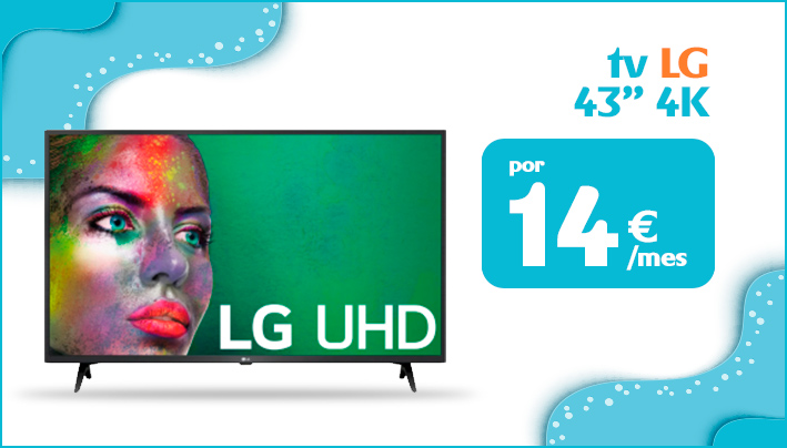 Televisor LG UHD de 43 pulgadas