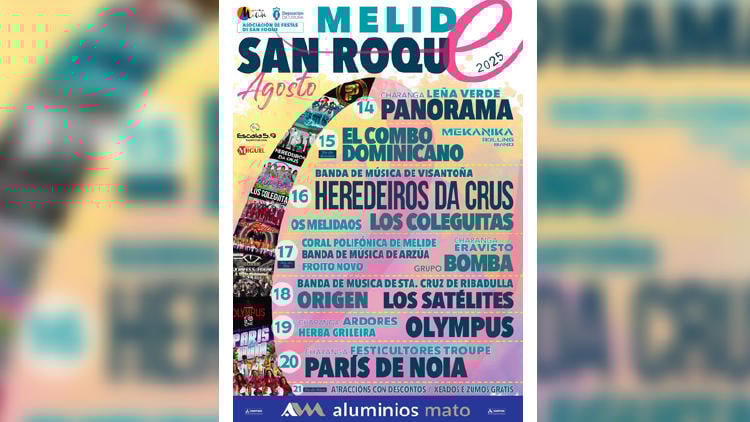 fiestas san roque melide 2025 fiestas de San Roque en Melide 2025