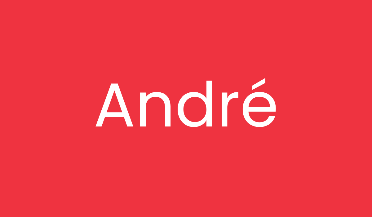 Nombre en gallego de niño André