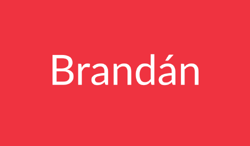 Brandan Imagen con el nombre de Brandán
