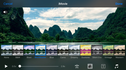 Apps para editar vídeos iMovie