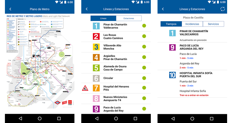 Apps de transporte Metro de Madrid
