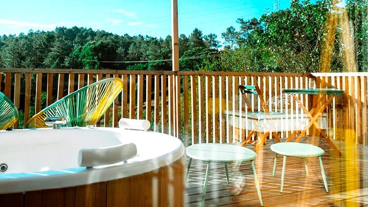 cabanas jacuzzi galicia aloia nature Aloia Nature en Tui