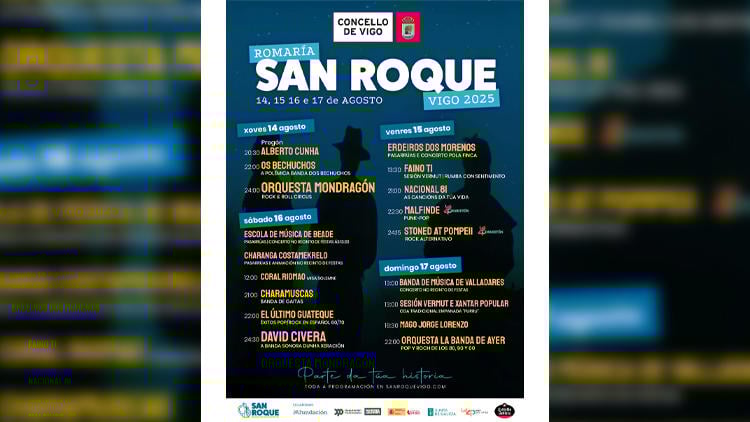 programa romeria san roque vigo 2025 Romería de San Roque Vigo 2025