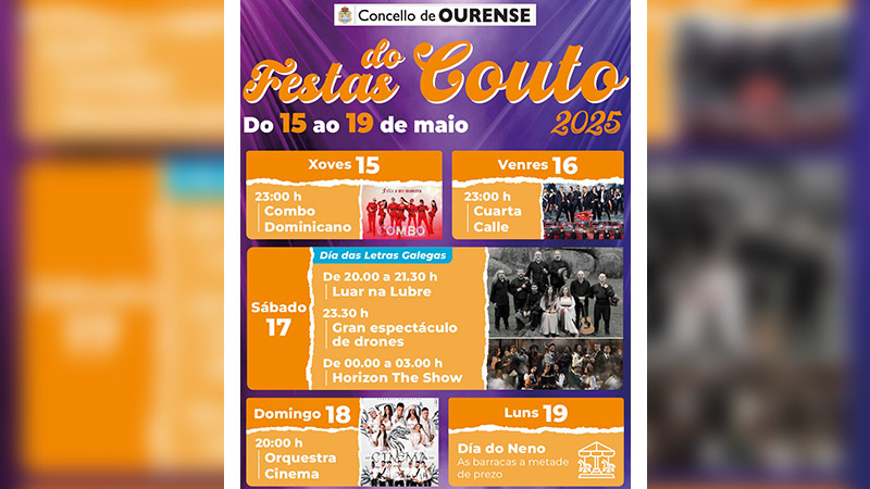 Fiestas Couto 2025 Ourense