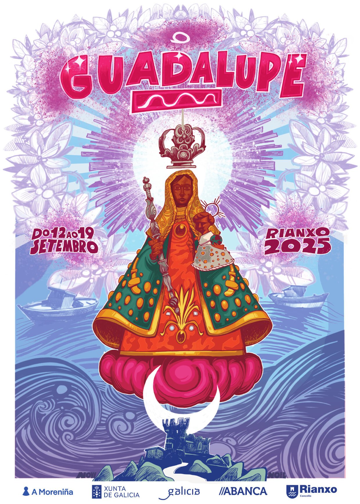 cartel festas guadalupe rianxo 2025