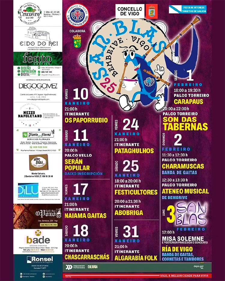 programa san blas vigo 2025 Programa San Blas 2025 Vigo