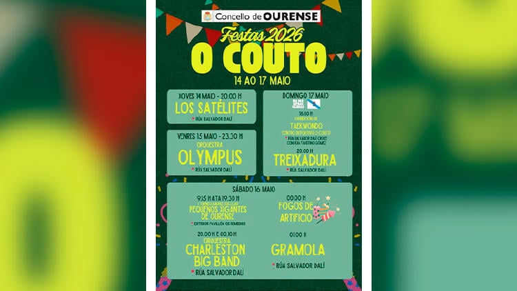 festas couto ourense 2026 cartel festas couto ourense 2026 cartel