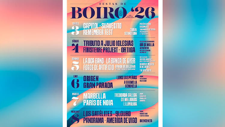 fiestas boiro 2026 cartel fiestas boiro 2026 cartel