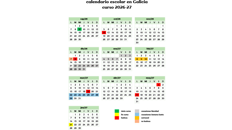 Calendario Escolar En Galicia 2026 27 Blog Mundo R Calendario Escolar En Galicia 2026 27 Blog Mundo R