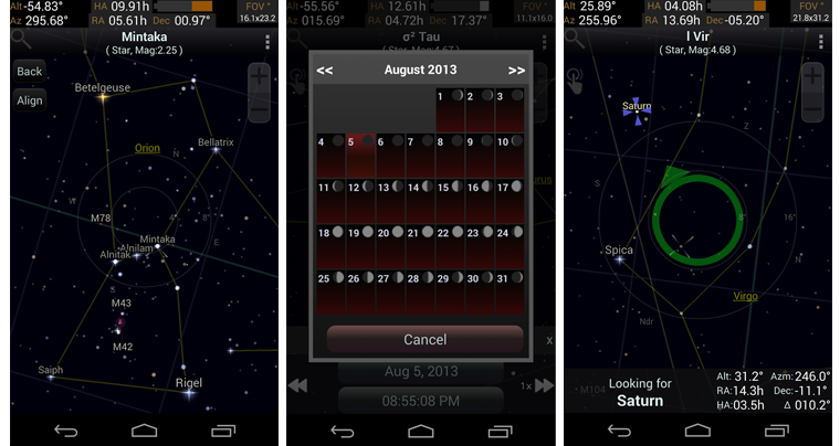 Apps de astronomía Sky Eye