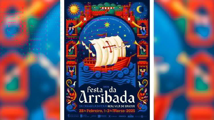 festa arribada baiona cartel 2025 festa arribada baiona cartel 2025