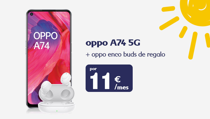 Oppo A74 5G + auriculares Oppo Enco Buds