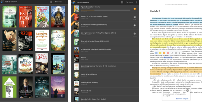 Apps de libros Amazon Kindle