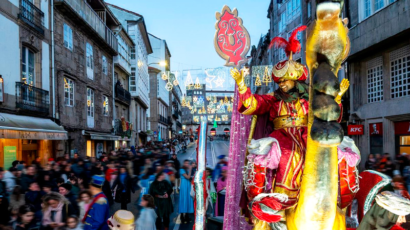 Horario de la Cabalgata de Reyes en Santiago de Compostela 2025