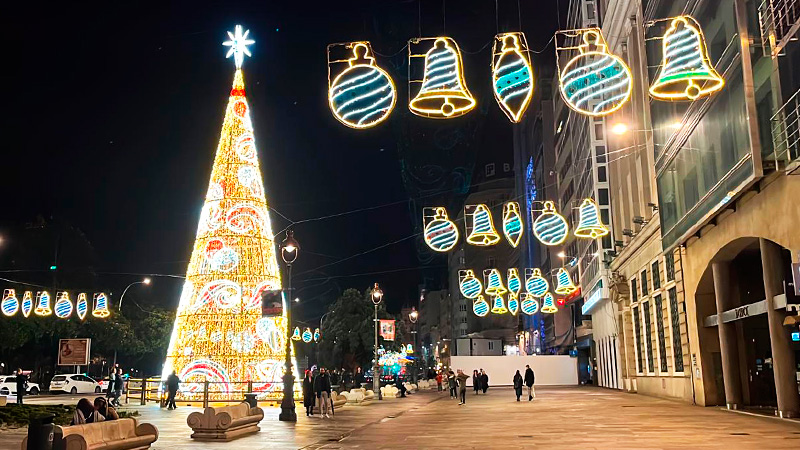 Luces de Navidad en A Coruña