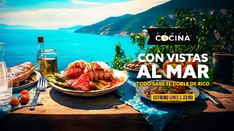 estrenos television junio 2024 R con vistas mar canal cocina Con vistas al mar en Canal Cocina