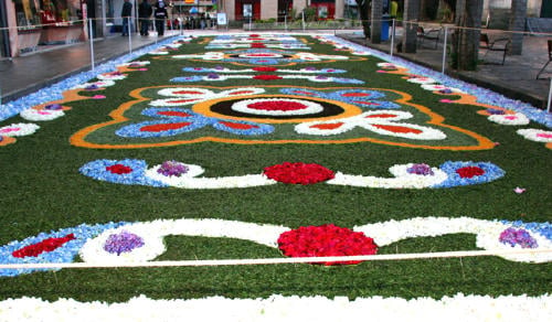 Alfombras de Ponteareas: color y arte floral