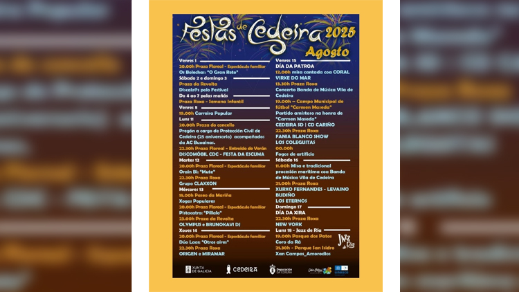 Fiestas de Cedeira 2025