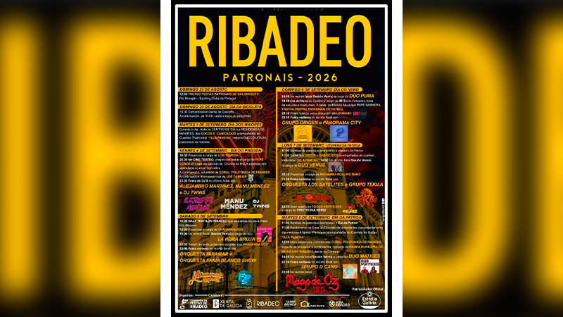 fiestas ribadeo cartel 2026