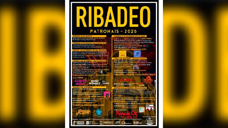 fiestas ribadeo cartel 2026 fiestas ribadeo cartel 2026
