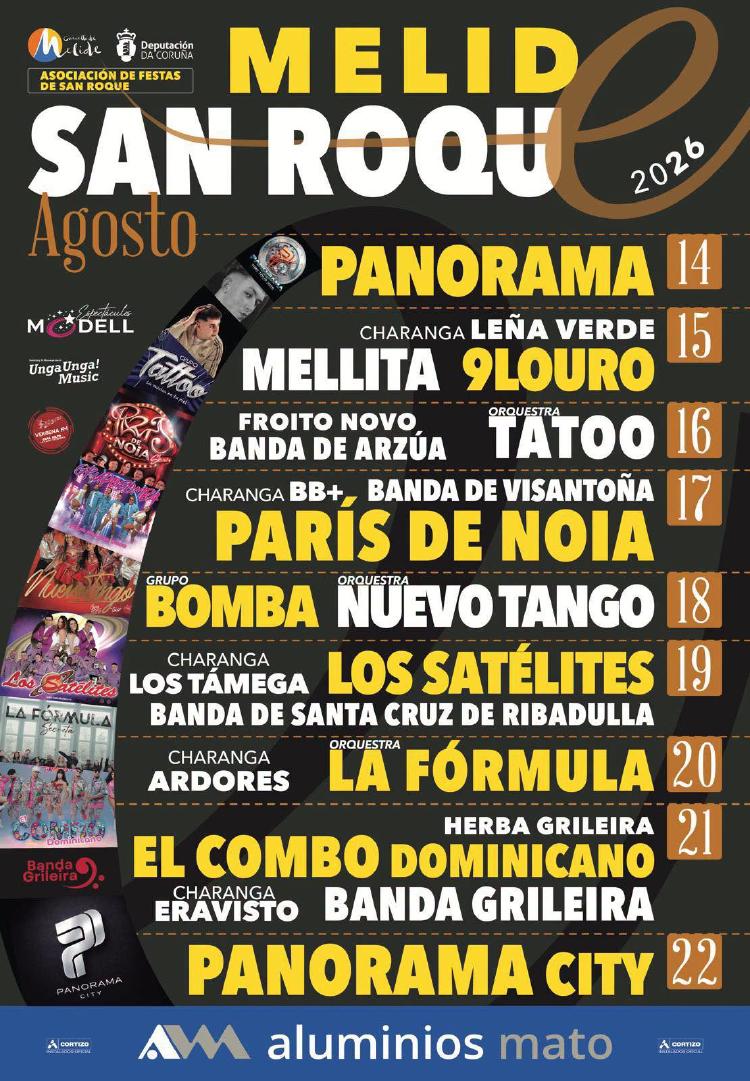 cartel san roque melide 2026 cartel san roque melide 2026