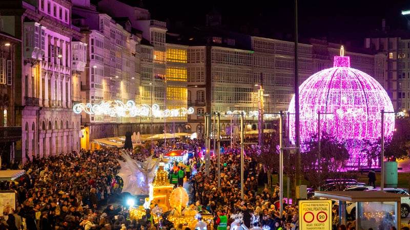 Recorrido de la Cabalgata en A Coruña 2025