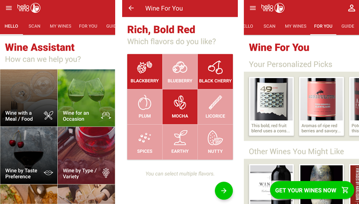 Apps de vinos Hello Vino: Wine Assistant