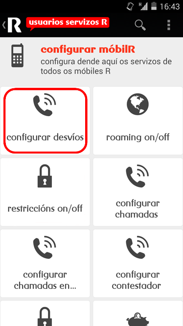 App de R c mo configuro los desv os de llamadas y contestador