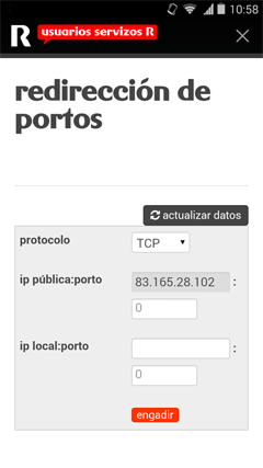 appR router puertos