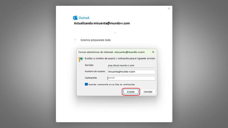 configurar correo r actualizar outlook 7 Actualizar la configuración del correo de R en Outlook