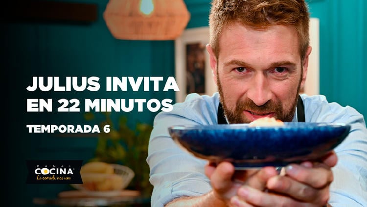 estrenos television septiembre 2024 R julius invita cocina Julius invita en 22 minutos T6 en Canal Cocina