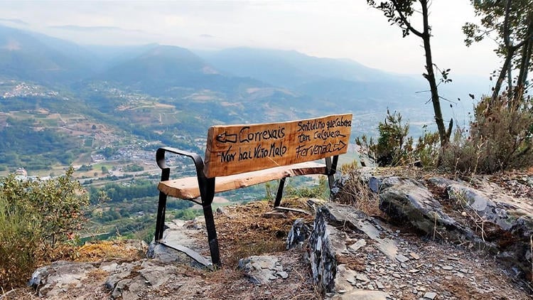mejores miradores galicia banco amistad Mirador Valle de Valdeorras Banco de la Amistad, Fervenza Correxais