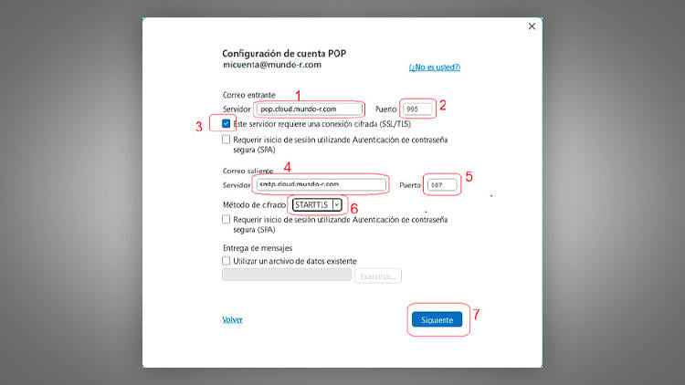 Configurar el correo de R en Outlook