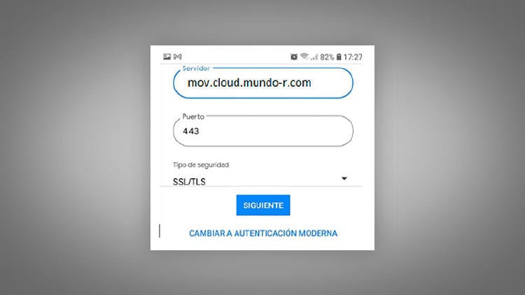 Configurar correo de R en Gmail Android