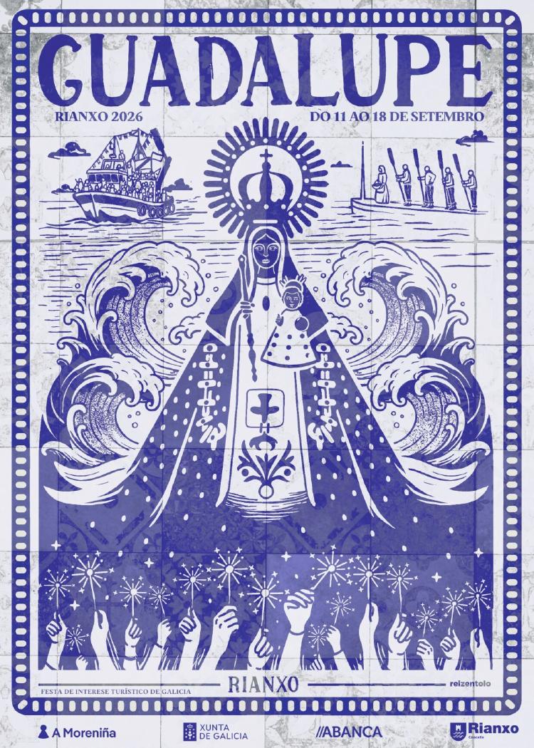fiestas guadalupe rianxo 2026 Cartel fiestas Guadalupe 2026