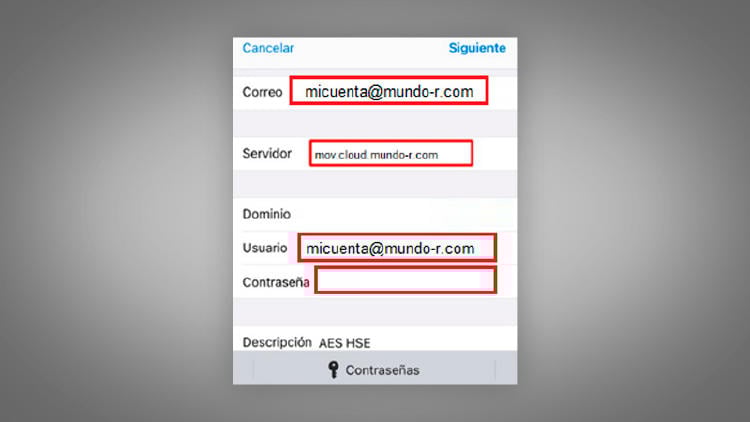 configurar correo r iphone 5 Configurar el correo mundo R en iPhone