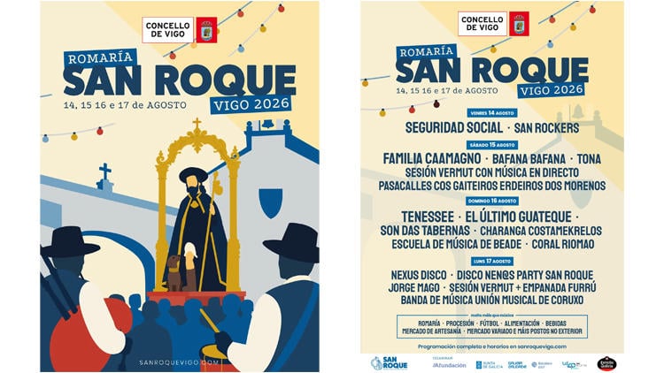 programa romeria san roque vigo 2026 Romería de San Roque Vigo 2026
