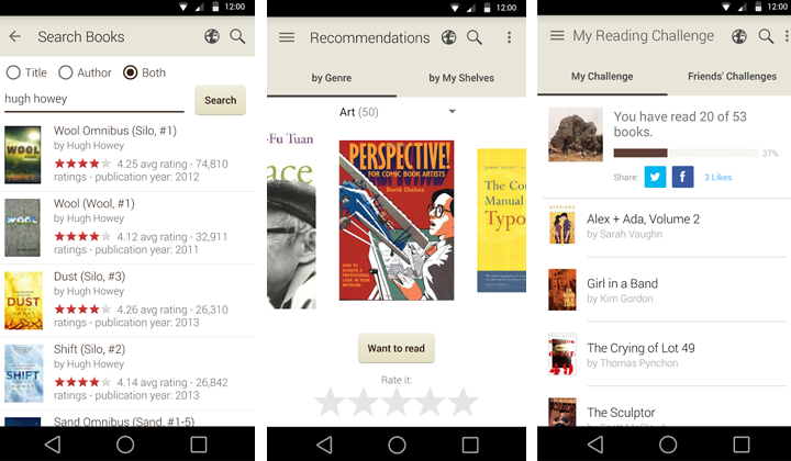 Apps de libros Goodreads