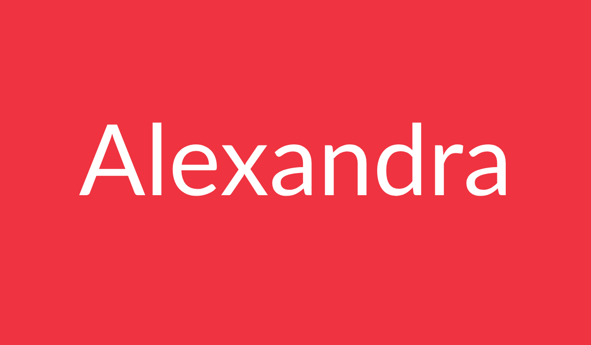 Nombre de Alexandra