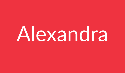 Alexandra Nombre de Alexandra