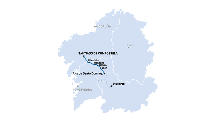 Autopista de peaje Santiago a Ourense