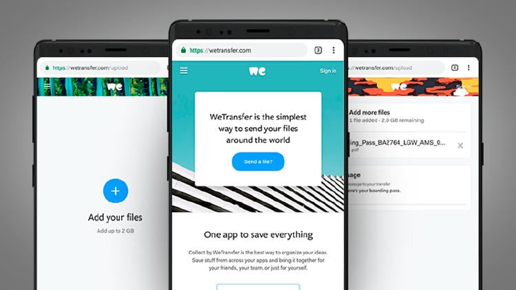 enviar fotos del movil al ordenador wetransfer Pasa tus fotos del móvil al ordenador de forma rápida y sencilla