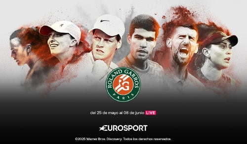 estrenos television mayo 2025 r roland garros eurosport Roland Garros 2025 en Eurosport