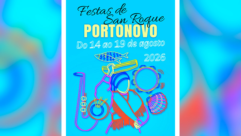 cartel fiestas portonovo 2026